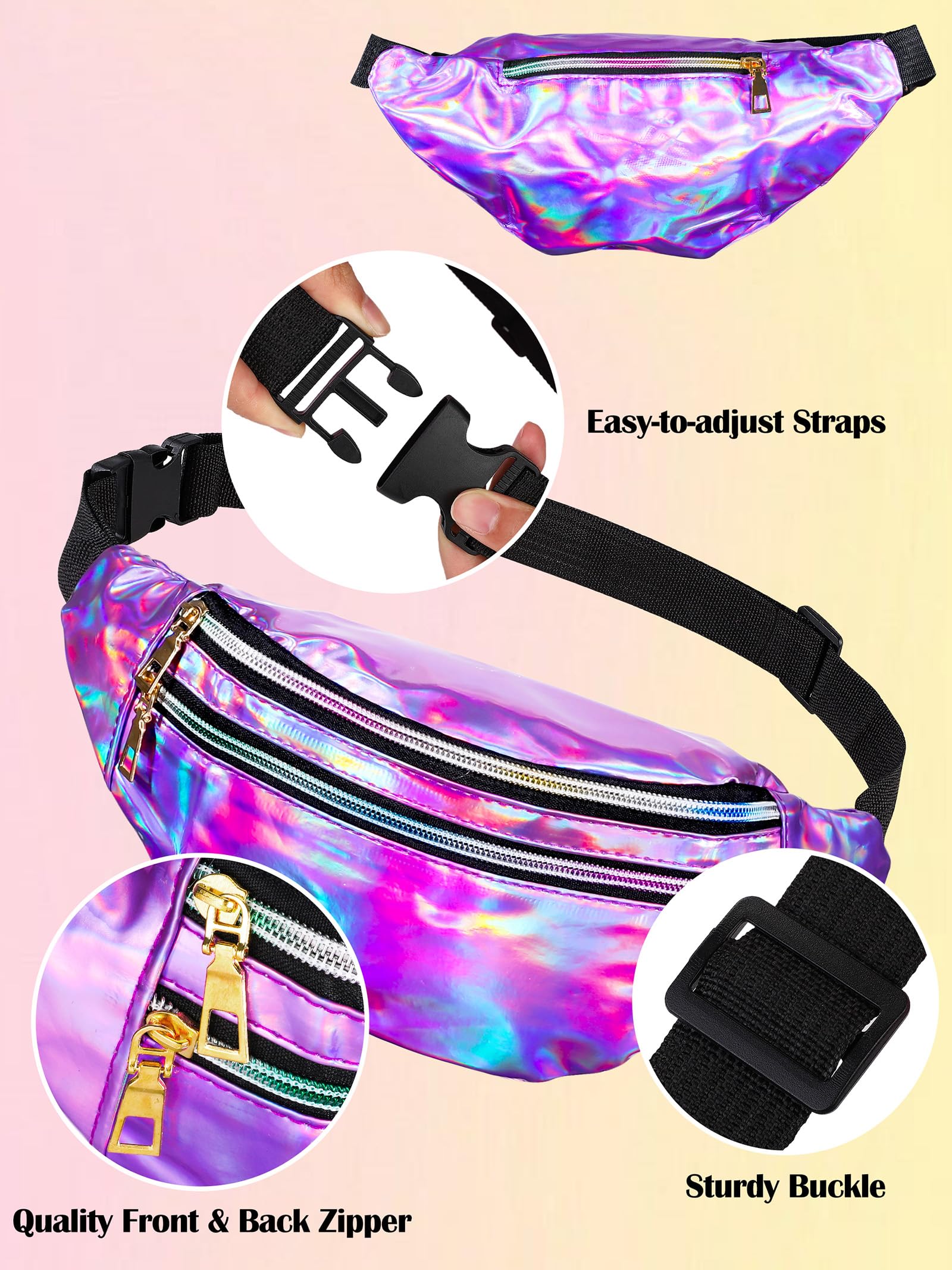 AOTHSO 24 Stücke Halloween Frauen 80er Jahre Kostümzubehör Set 80er Jahre Cosplay T-Shirt Tutu Hose Racerback Top Fanny Pack Handschuhe Beinwärmer für Party