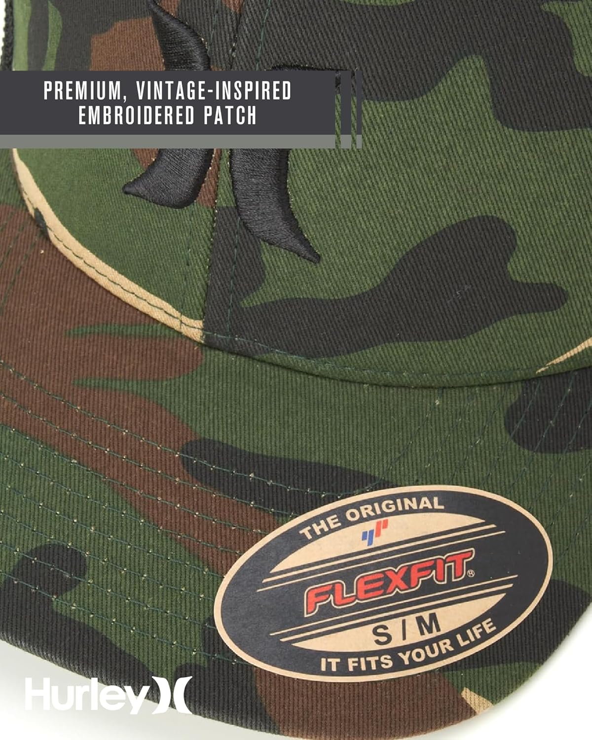 Hurley Men's Hat - Laguna Icon Mesh Fitted Trucker Cap