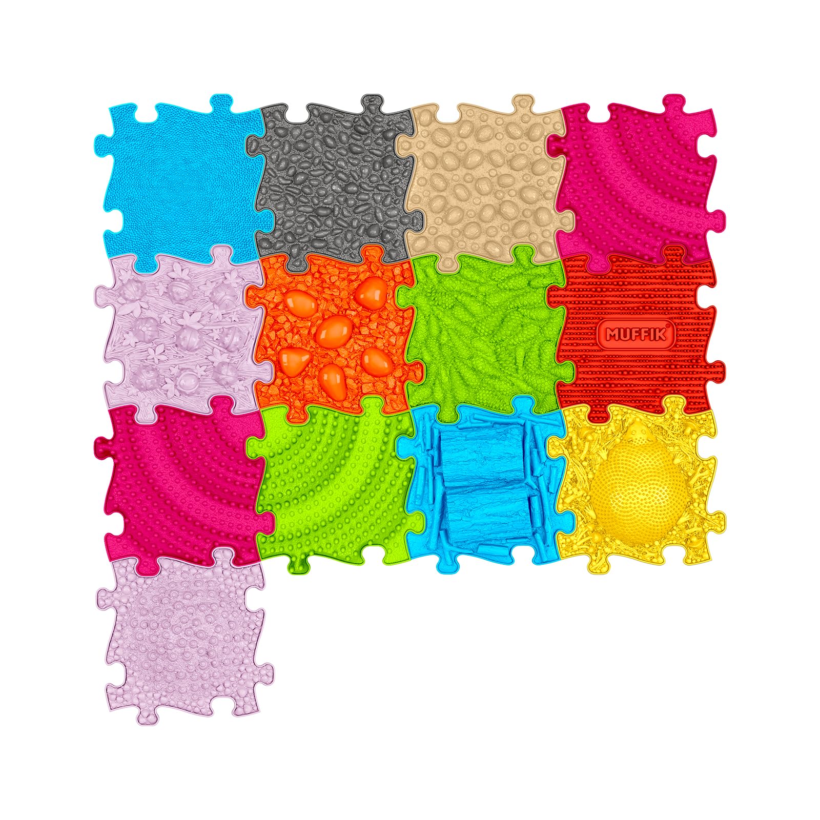 MUFFIK Huge 1 Orthopedic Mat Set – Complete 3D Balance System for Arch Formation, Motor Skills & Core Strength — image 1