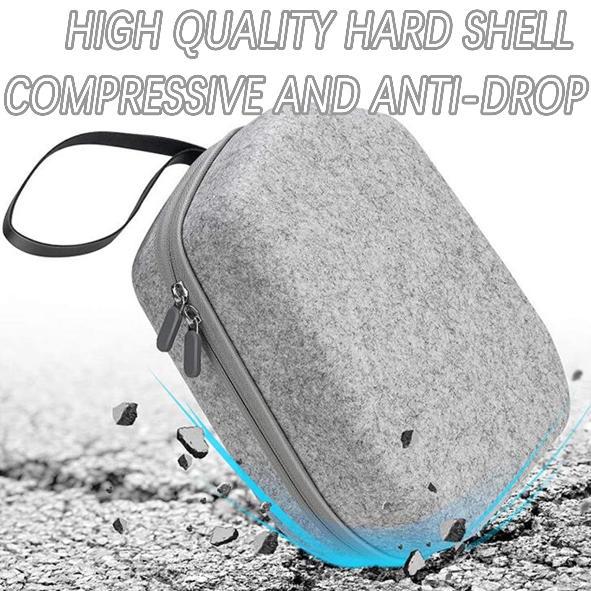 MINGZE Funda Rígida, Transporte Estuche Protectora para Meta 3, Accesorios Auriculares VR Controlador Correa Elite Gafas de Realidad — view 8