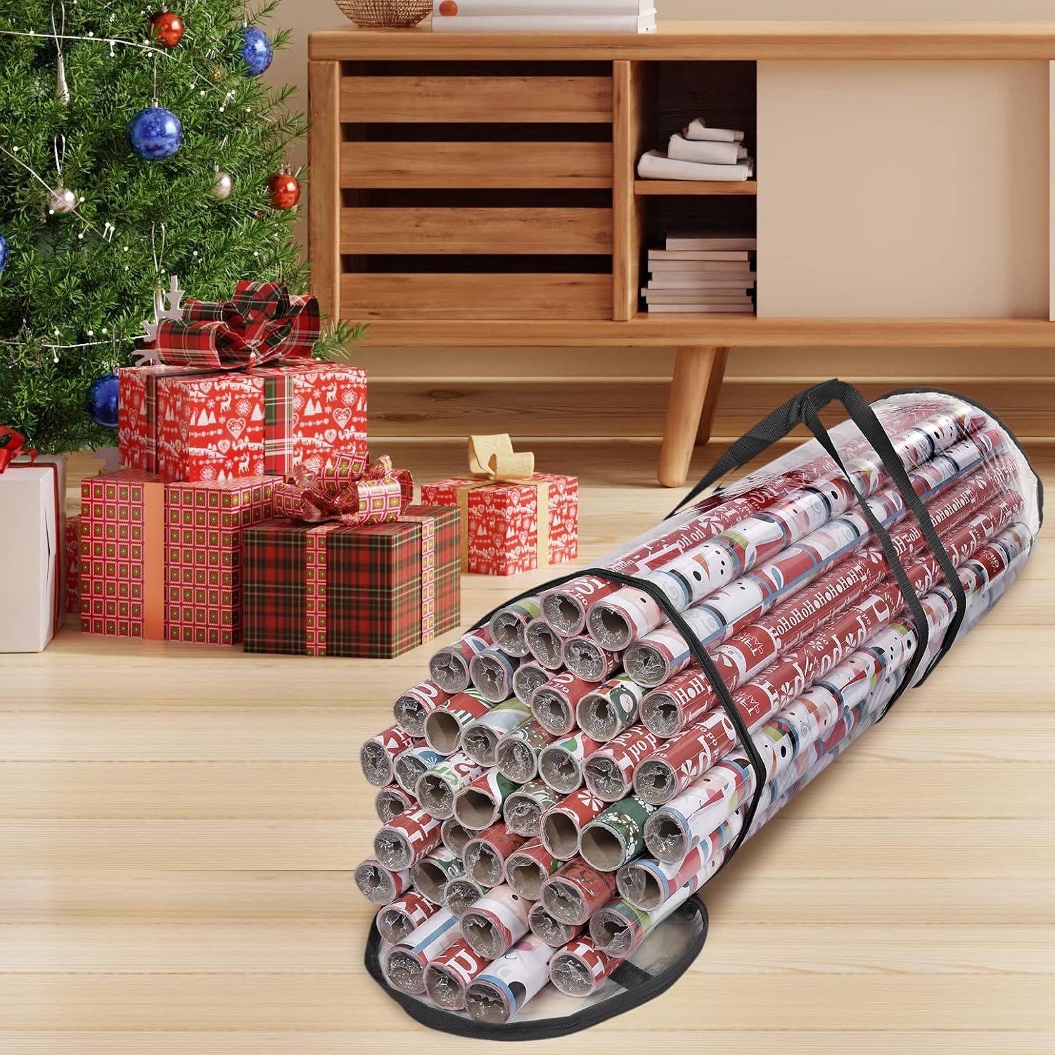 Buy Primode Wrapping Paper Storage Bag, Gift Wrap Organizer, Fits 40