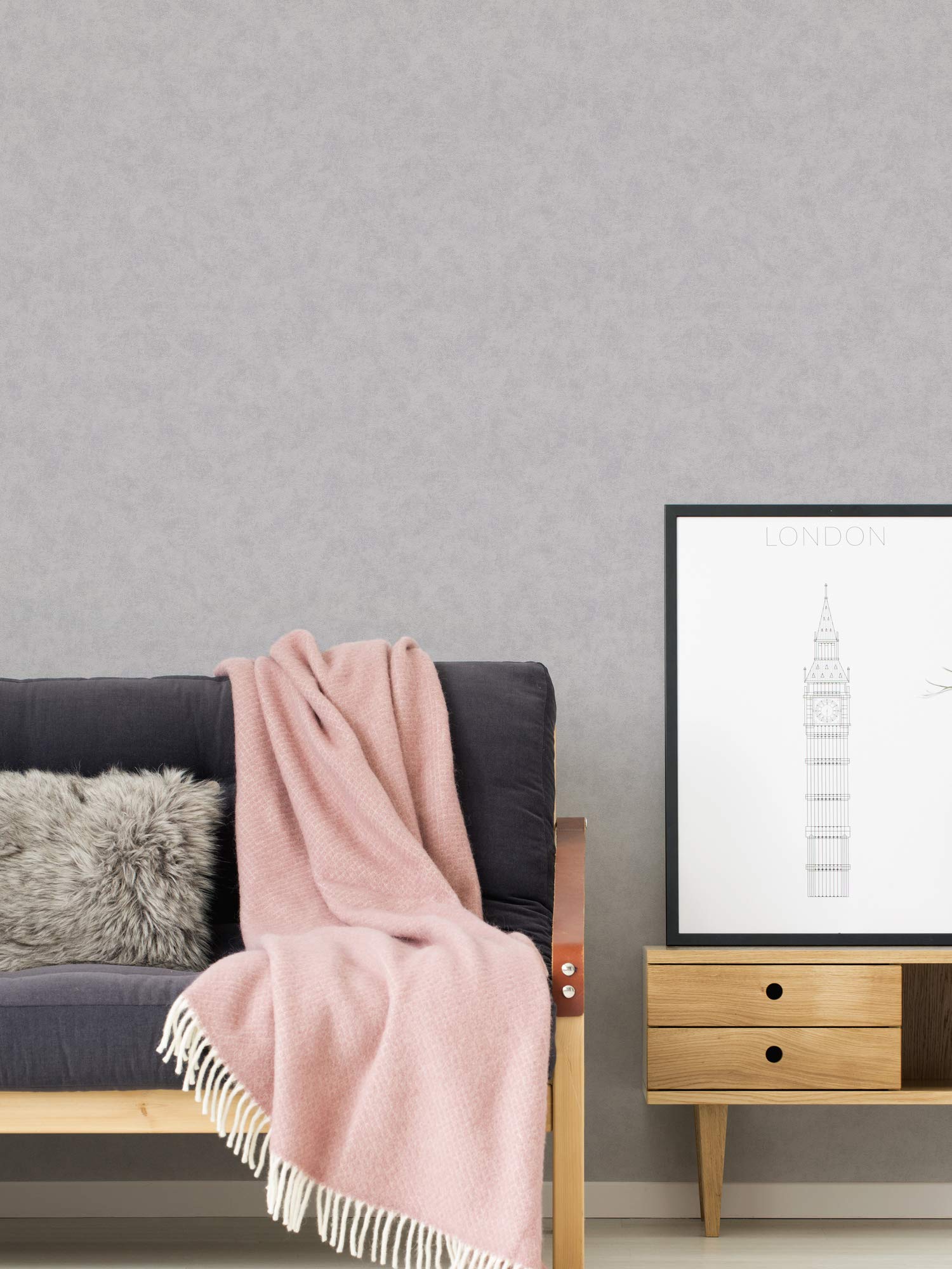 A.S. Création Concrete Wallpaper Pop Style Non-Woven 10.05 m x 0.53 m Grey Made in Germany 317766 3177-66 - Image 4