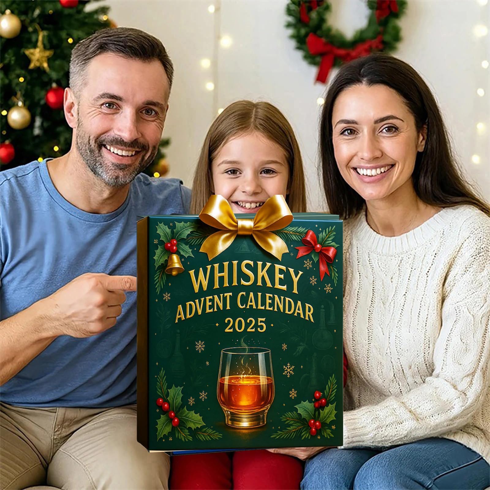 Calendario de Adviento de whisky 2025, 24 muestras de whisky de alta calidad para cuenta regresiva y regalo, un viaje de degustación diaria a través de los sabores del whisky del mundo (B)