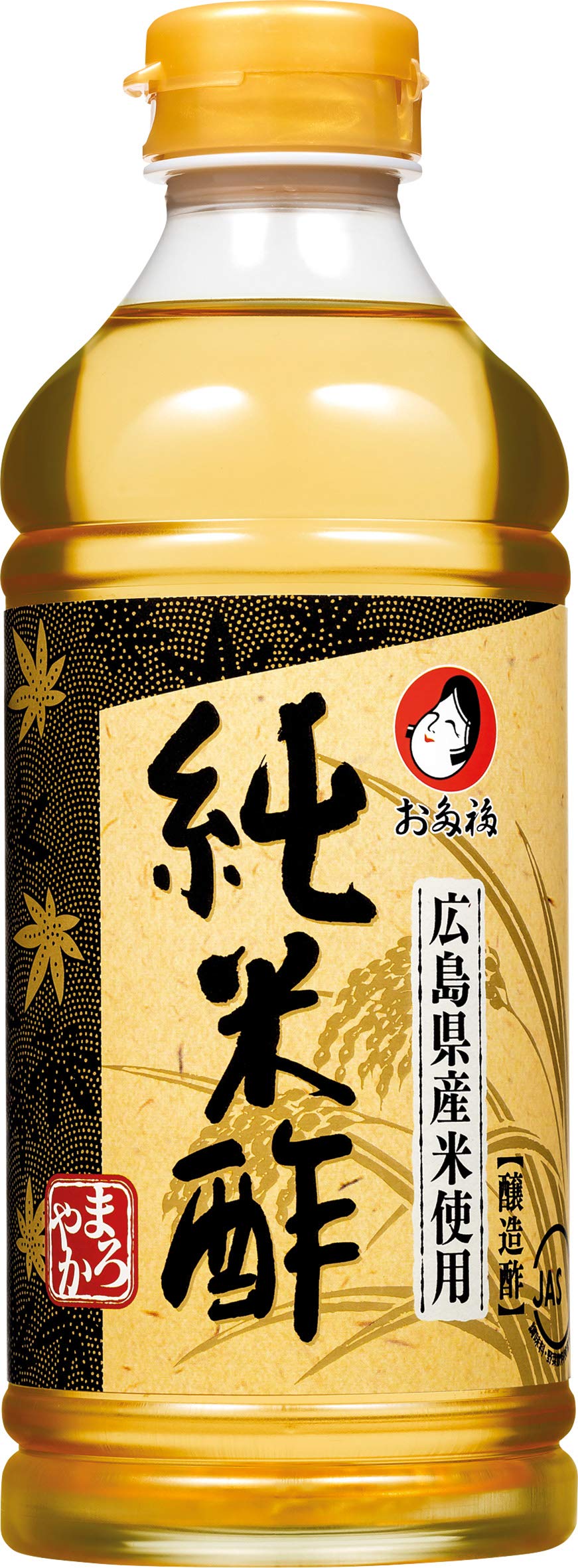 Vinagre de arroz otafuku para sushi, suave y dulce, ideal para sazonar y refinar varios platos, botella PET (1 x 500 ml)