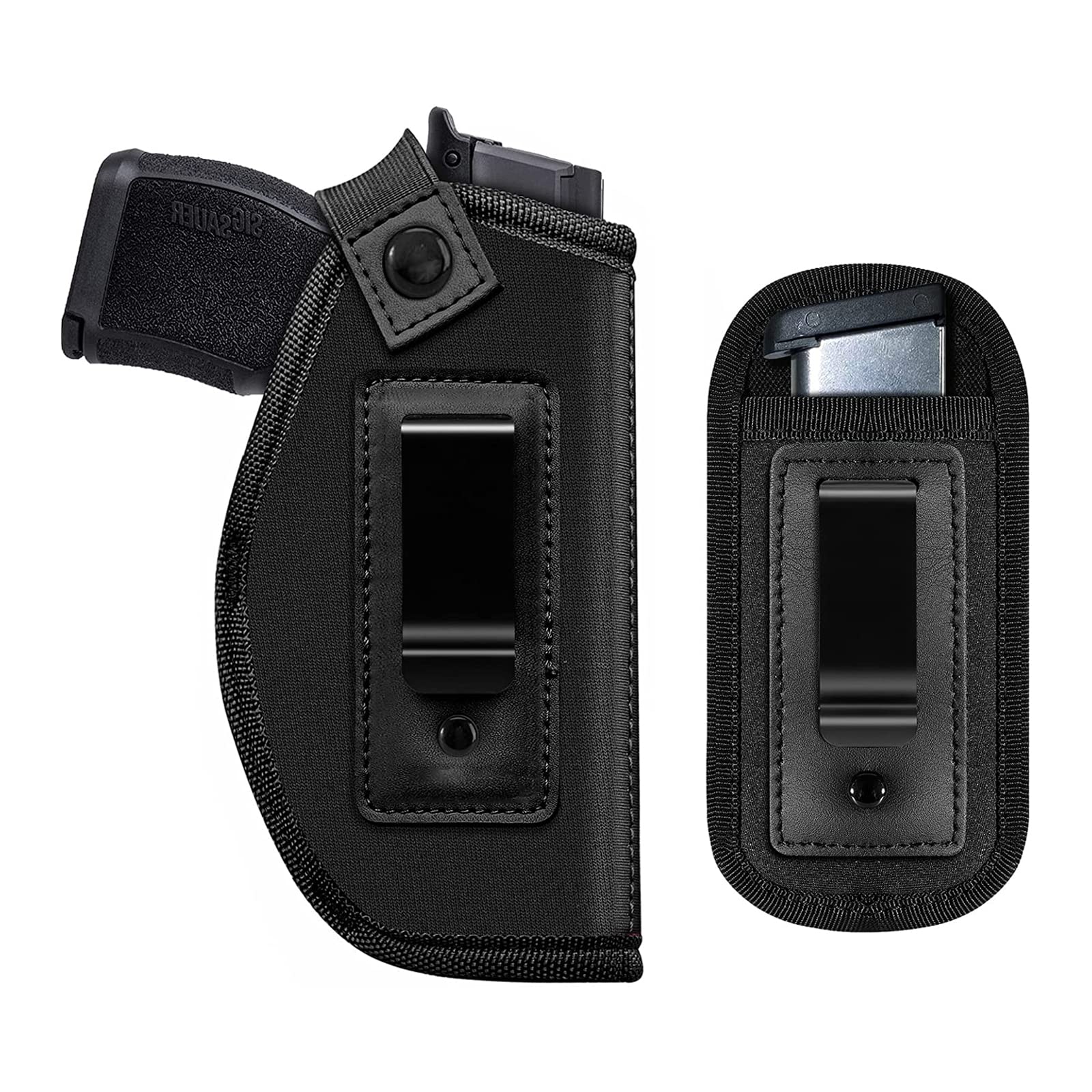 Holster for Men and Women, with Bullet Clip Holster for Concealed Carry, Fits All Firearms - S&W M&P Shield 9/40, Taurus PT111 G2, Sig Sauer P320, Glock 17 19 26 27 42 43.