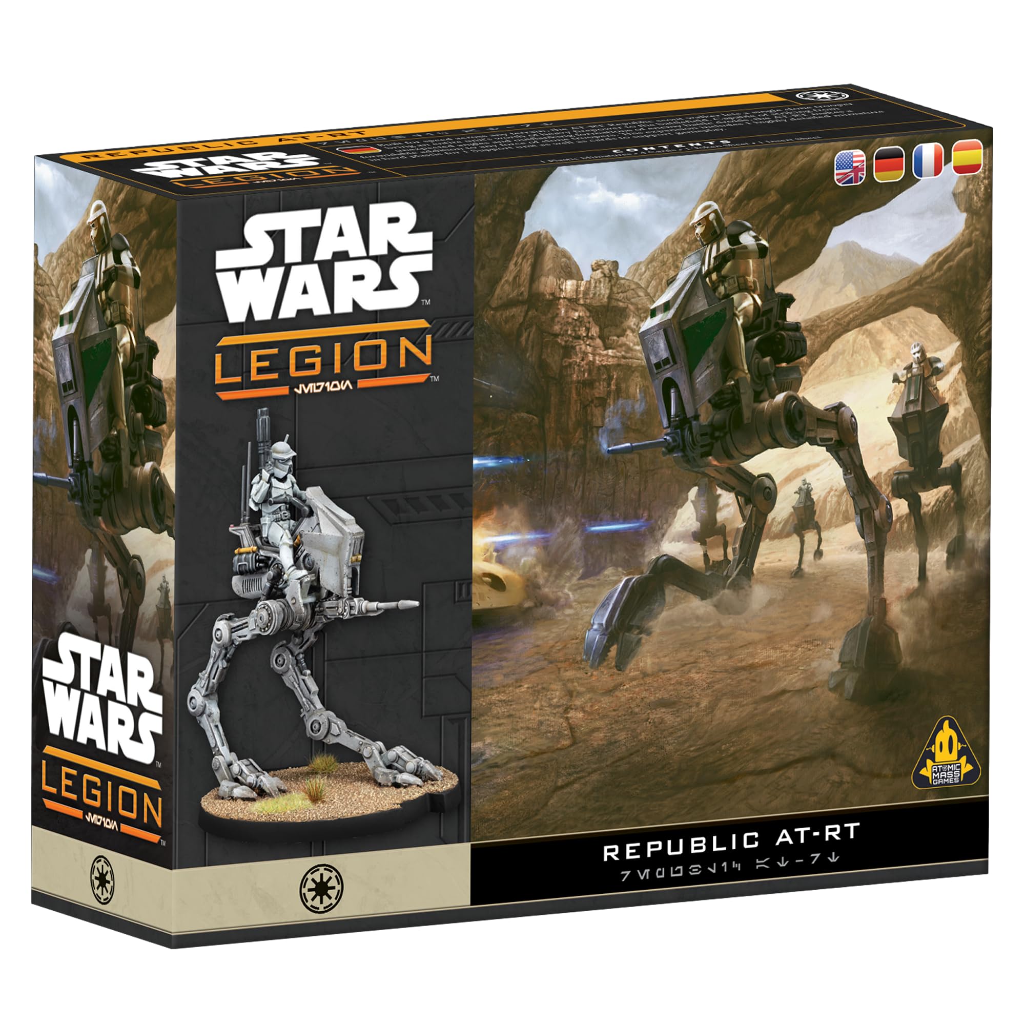 Asmodee | Star Wars: Legion Republic AT-RT | Miniatures Game | Ages 14+ | 2 Players | 90 Minutes Playing Time