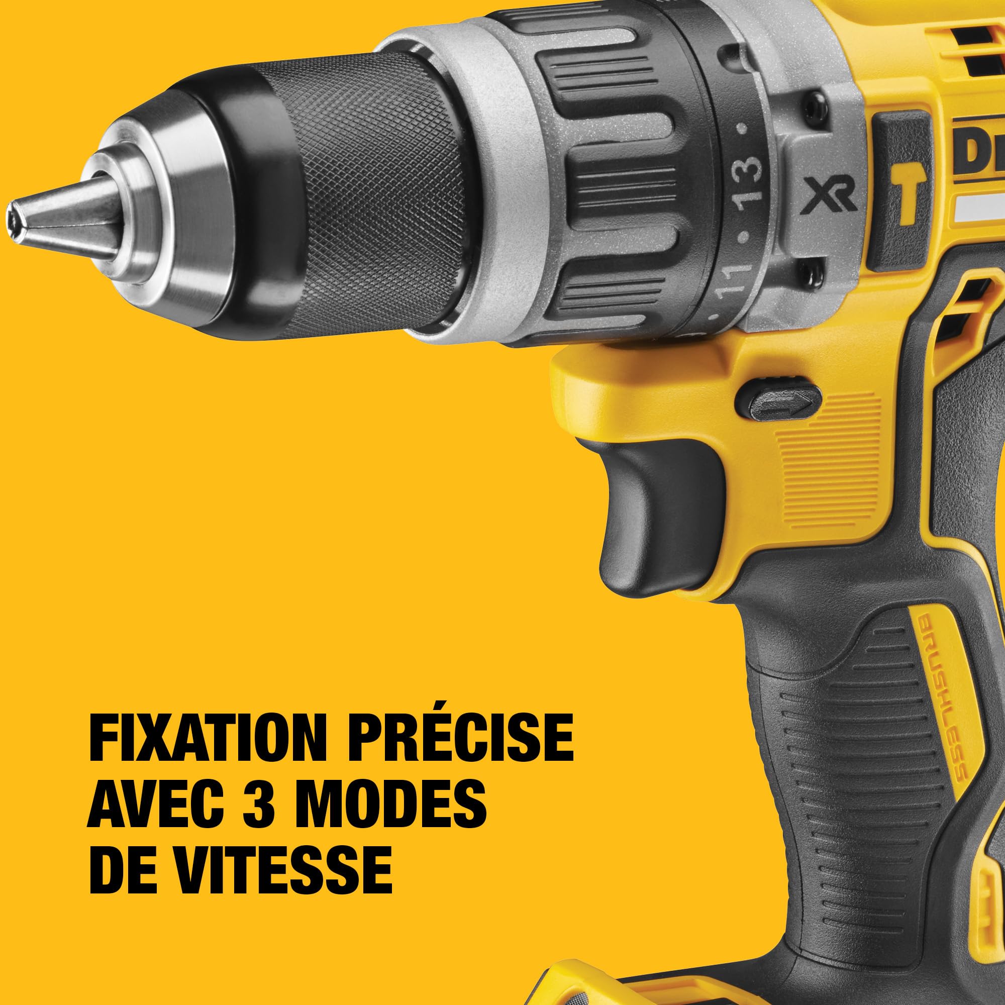 DEWALT DCK266P2-QW XR Brushless Double 18V Perceuse à Percussion Visseuse à Chocs Kit avec Batteries 5Ah et Chargeur Multivoltage