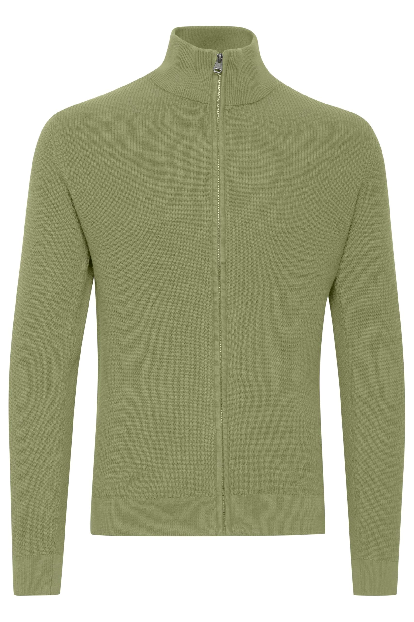 11 Project PREdu Herren Strickjacke Cardigan Feinstrick Strickjacke mit Stehkragen und Reißverschluss