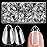 AddFavor Short Almond Nail Tips, 600pcs Soft Gel Nail Tips Almond Fake Nails Full Cover Clear False Acrylic Nails Tip for Press on Nails, Nail Extensions