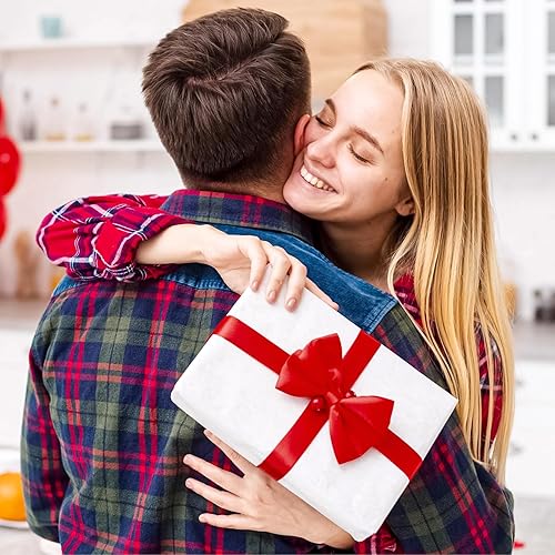 Miniatura 5 de Larcenciel Papel de seda para regalo, 30 piezas de papel de seda rosa perlado femenino para bolsas de regalo a granel, papel de regalo delicado con