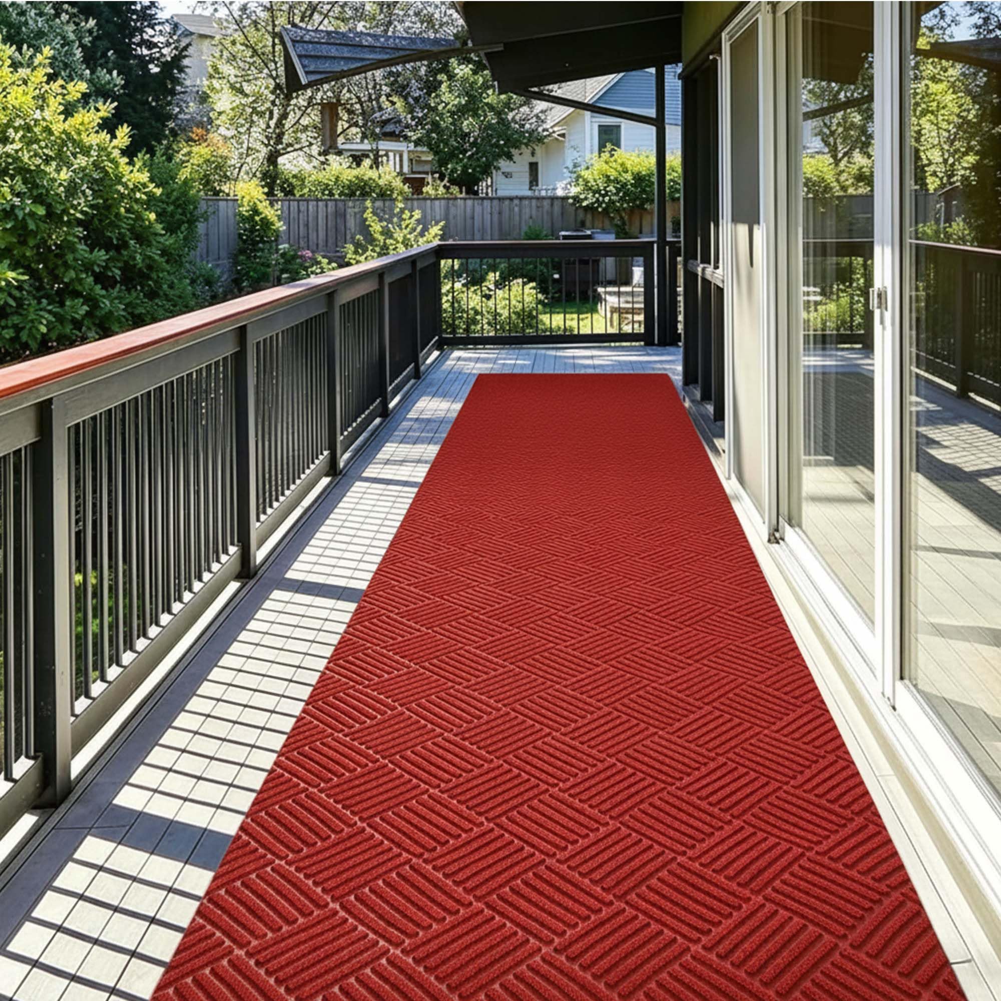 Tapis de sol commercial vintage jxgzyy antidérapant et imperméable style vieilli en 0,9x3m