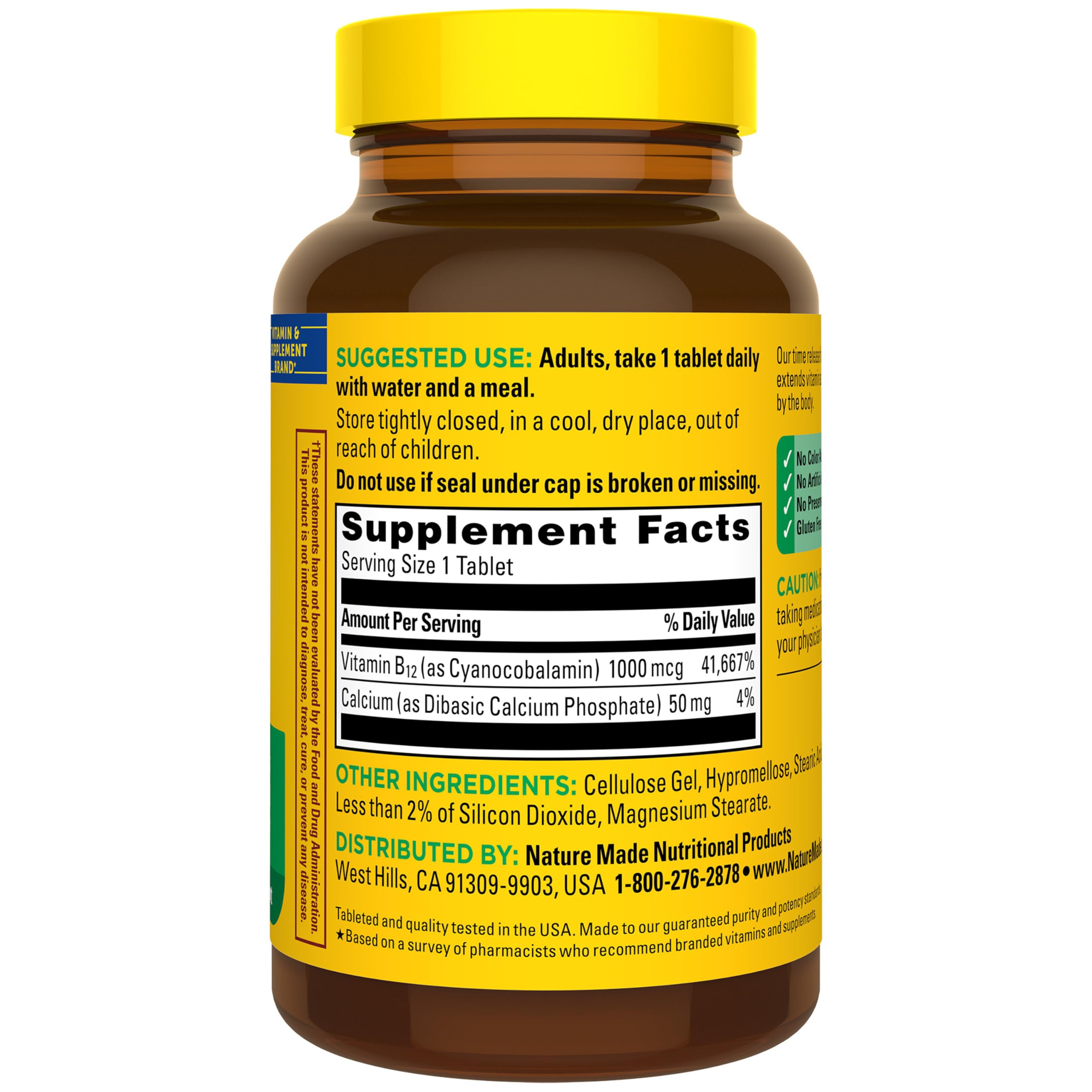 Nature Made Vitamin B12 1000 mcg Time Release Tablets, 160 Tablets — Amazon image 8