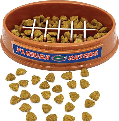 Miniatura 19 de NCAA Super-Bowl Ohio State Buckeyes - Cuenco para perros de alimentación lenta con diseño de fútbol para una digestión saludable. Cuenco