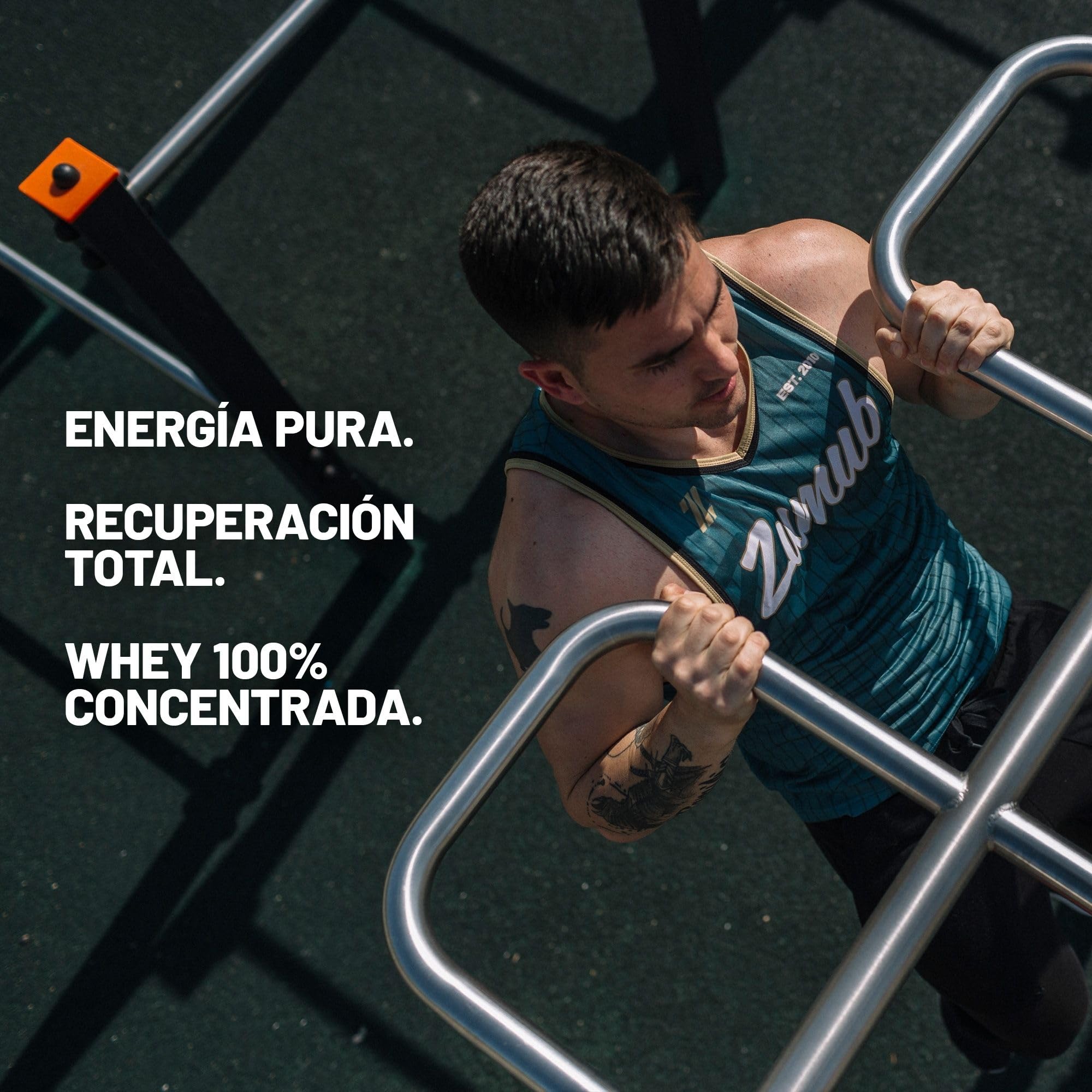 Zumub 100% Whey Concentrate en Polvo, 1kg, Chocolate y Vainilla, 33 dosis