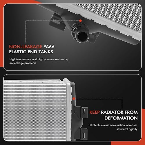 Miniatura 5 de A-Premium Radiador auxiliar de refrigeración adicional compatible con BMW 328i, 328i xDrive, 330e, 335i, 335i xDrive, 340i, 340i GT xDrive, 340i
