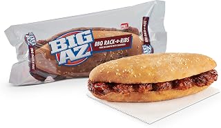 Advance Pierre Big Az Rack O Ribs BBQ Pork Sandwich, 8.6oz - 8 Pack Bulk Case for Food Service