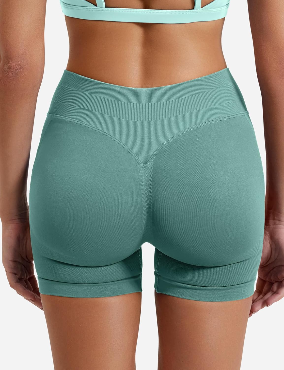 YEOREO SoftHue Women Workout Gym Impact Shorts Hidden Scrunch Butt Lifting 2.5"/3.6"/4.5"/6" Seamless Shorts
