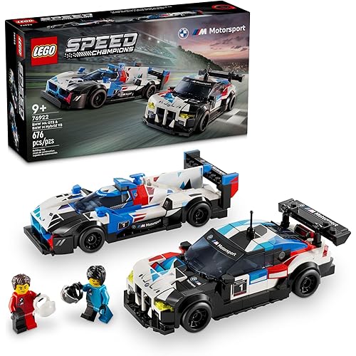 LEGO Speed Champions BMW M4 GT3 & BMW M Hybrid V8 Race Cars