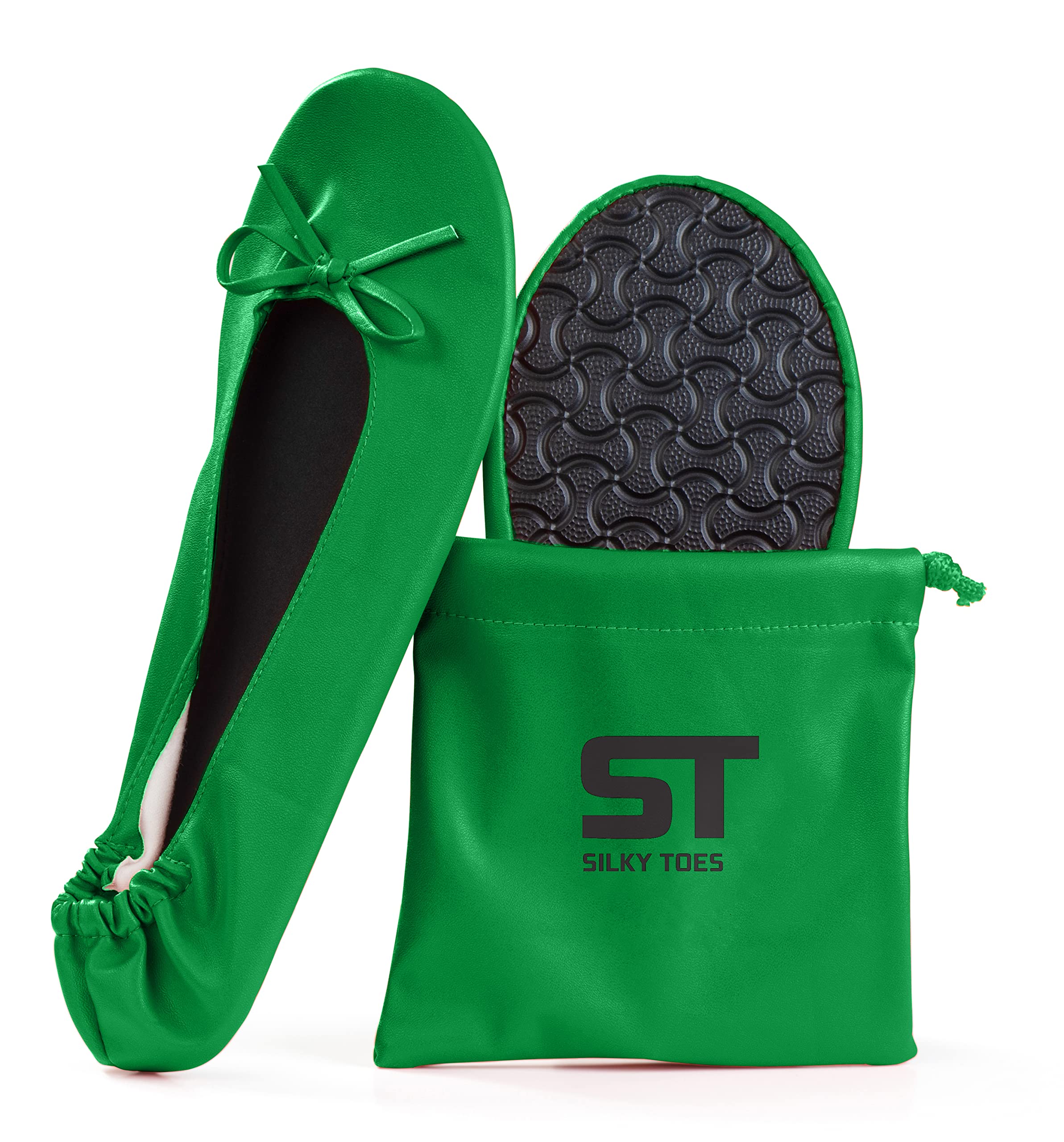 Silky Toes Foldable Flats for Women, Ballet Shoes for Wedding &amp;Travel