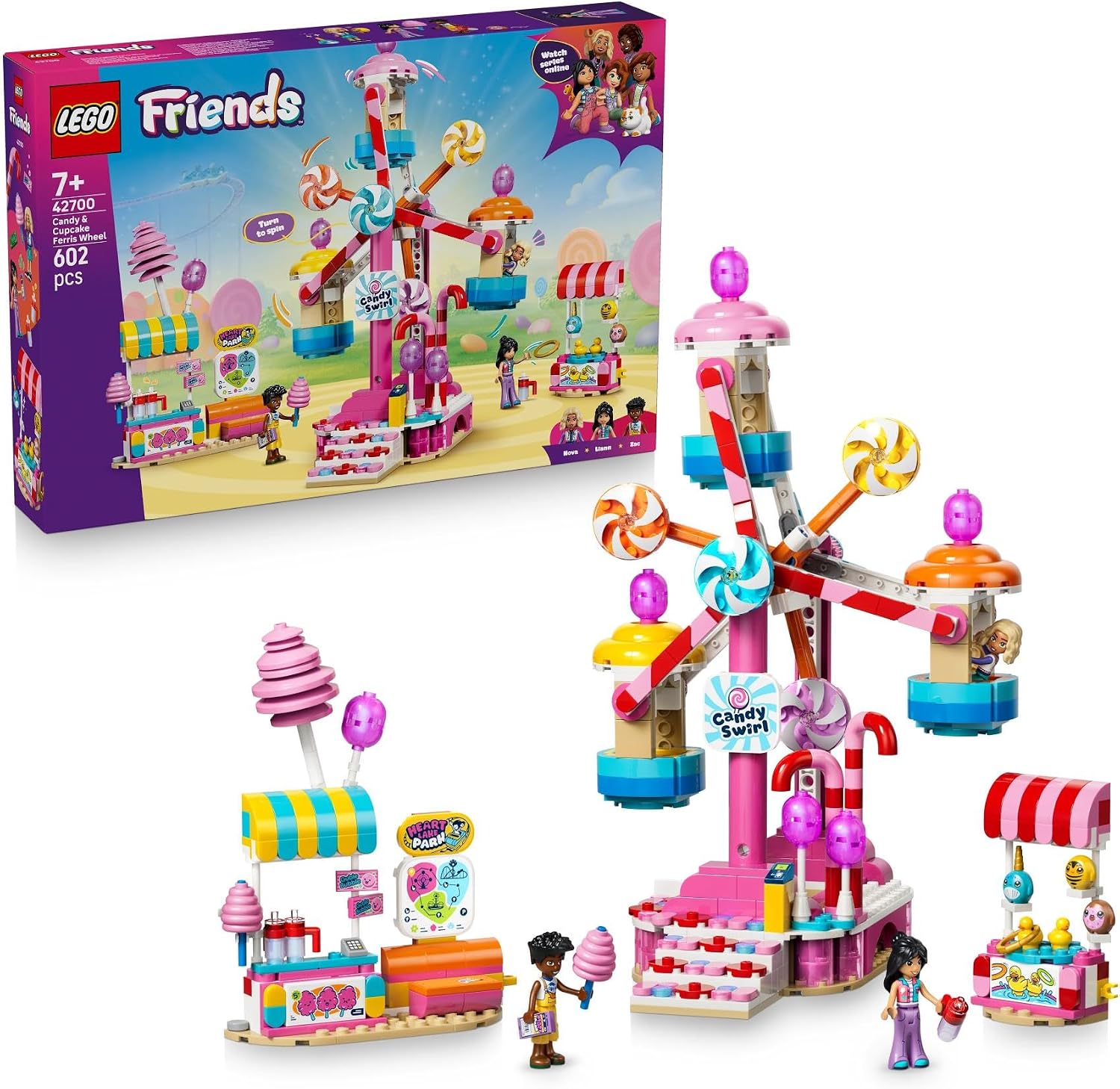 Lego 42700 Friends, Colorful Sweets, Toys, Birthday Present, Block, Girls, Boys, Kids, 7 Years, 8 Years, 9 Years, Elementary Schools, Vehicles, Cars, Mini Cars, Interior Decoration, Stylish