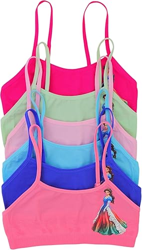 Miniatura 2 de ToBeInStyle Paquete de 6 sujetadores de entrenamiento con estampado divertido sin varillas y sin relleno para niña