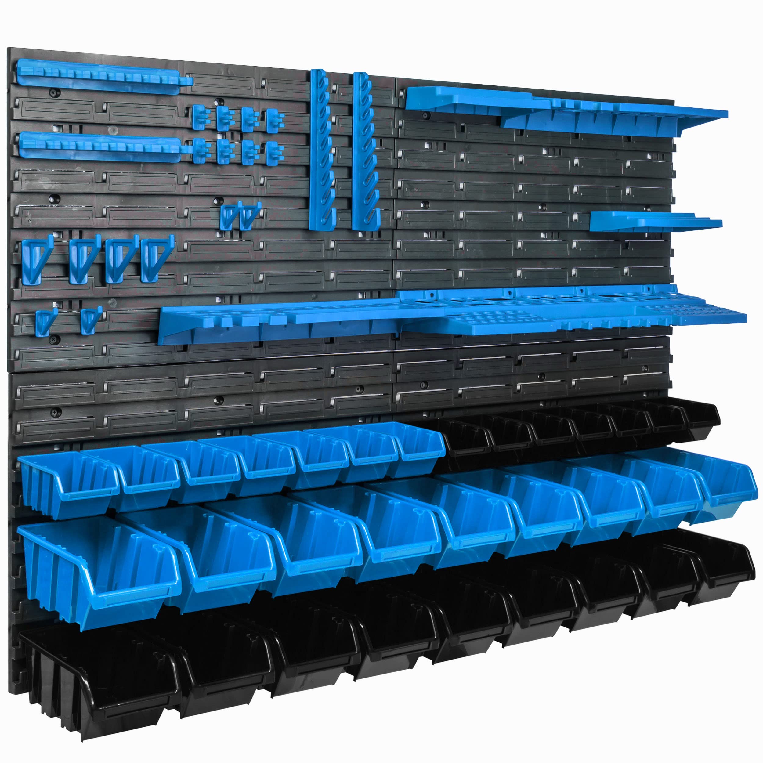Tool Wall Set Of 58 Tool Holders In Panels - 115 X 78 Cm Plastic Wall Shelf For Garage - View #4
