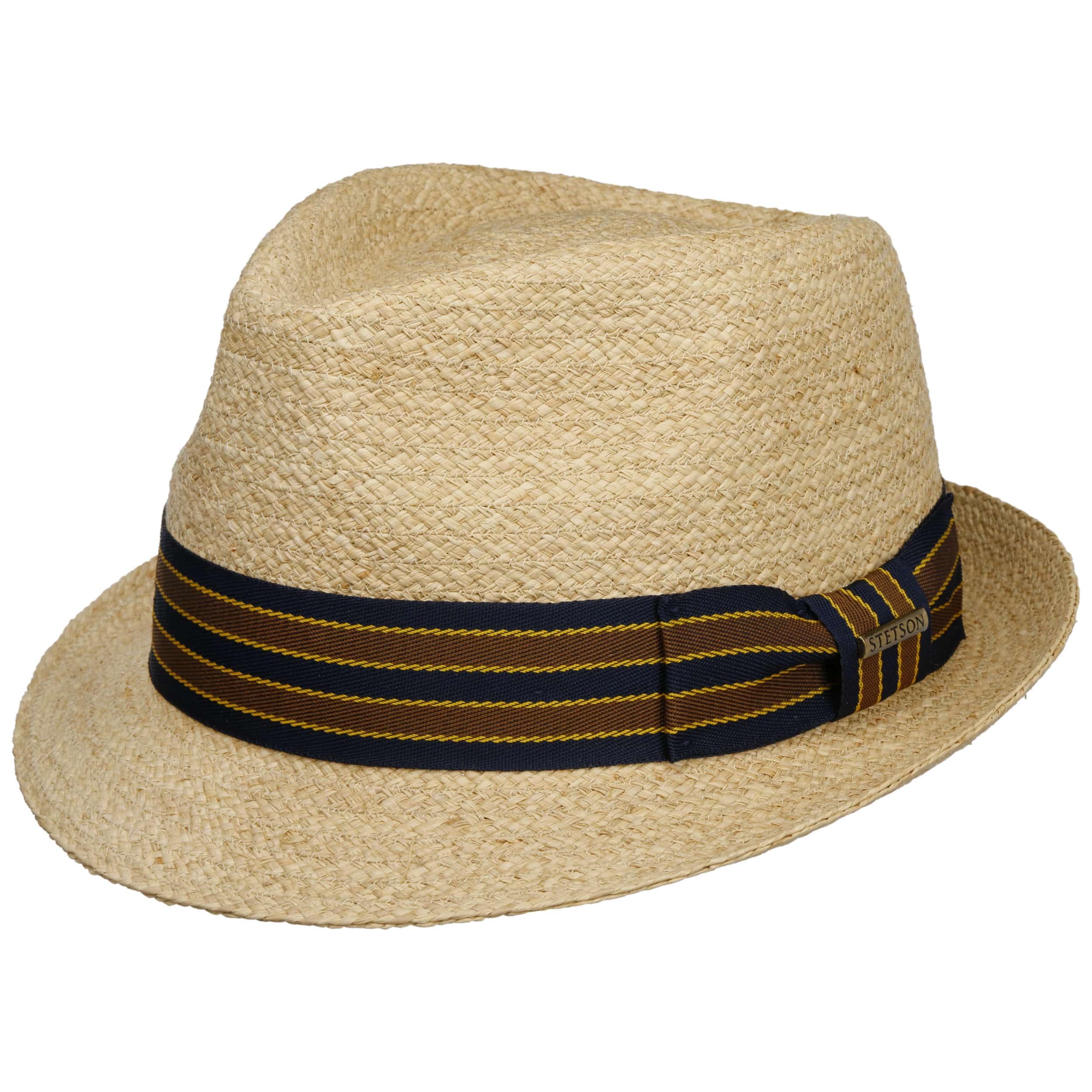 Stetson Yescott Trilby Straw Hat Raffia UV Protection Unisex Summer