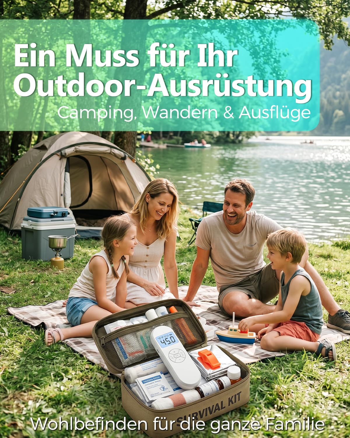 Aokitec Elektronischer Mückenstichheiler gegen Juckreiz & Schwellungen, Chemiefrei für Kinder & Erwachsene, Präzise LCD-Temperaturregelung, USB-C Aufladbar, Kompakter Stichheiler für Camping & Urlaub