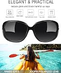 Joopin Lunettes de soleil Papillon pour femmes polarisé UV Protection, Lunettes de soleil pour femmes Trendy Ladies Shades pour la conduite