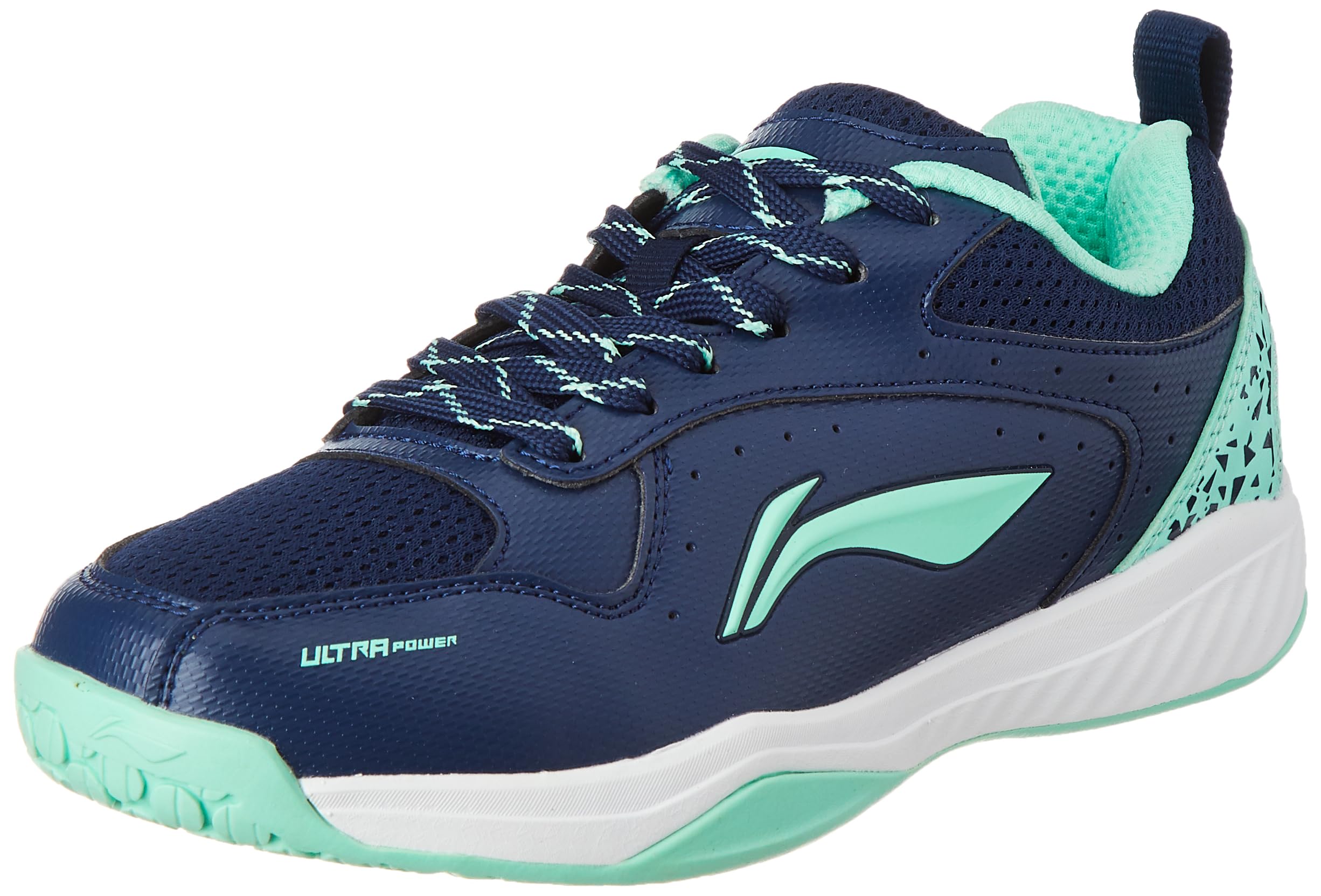 Li-Ning Ultra Power Non-Marking Badminton Shoe|Indoor Sports|Stability Heel, Prototypical Sole, Lightweight Shoe (Navy/Aquamarine,UK 2) (B0CG38FLCR) Amazon Price History, Amazon Price Tracker