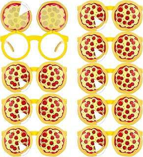 Kingdder 12 Pairs Funny Pizza Glasses Funny Novelty Party Sunglasses Dec...