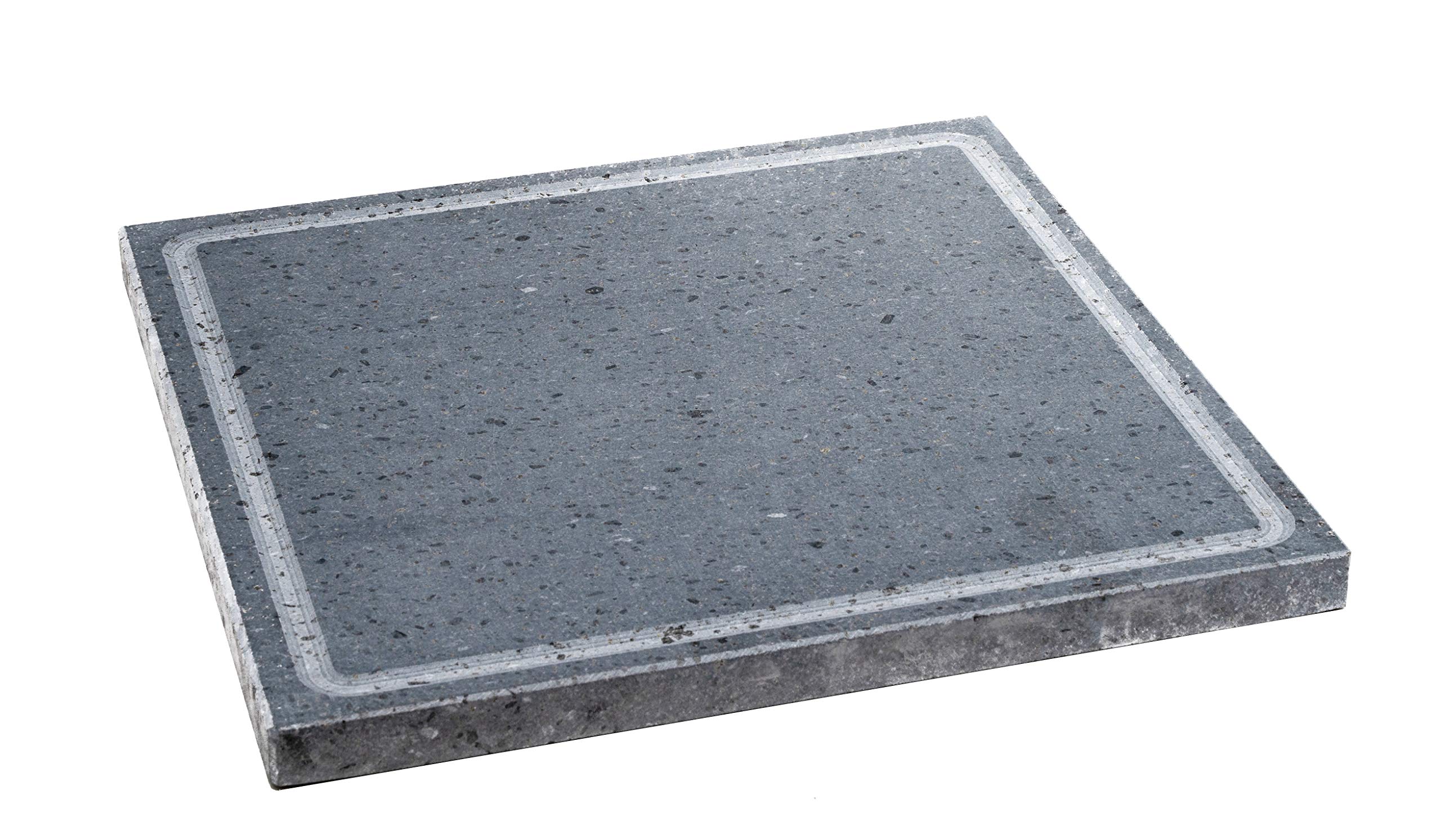 Etna Stone & Design Lava Grill - Quemador de piedra volcánica Enea, placa lijada, 30 x 30 cm, para horno y barbacoa, para cocina, carne, pescado, verduras y pizza (S)