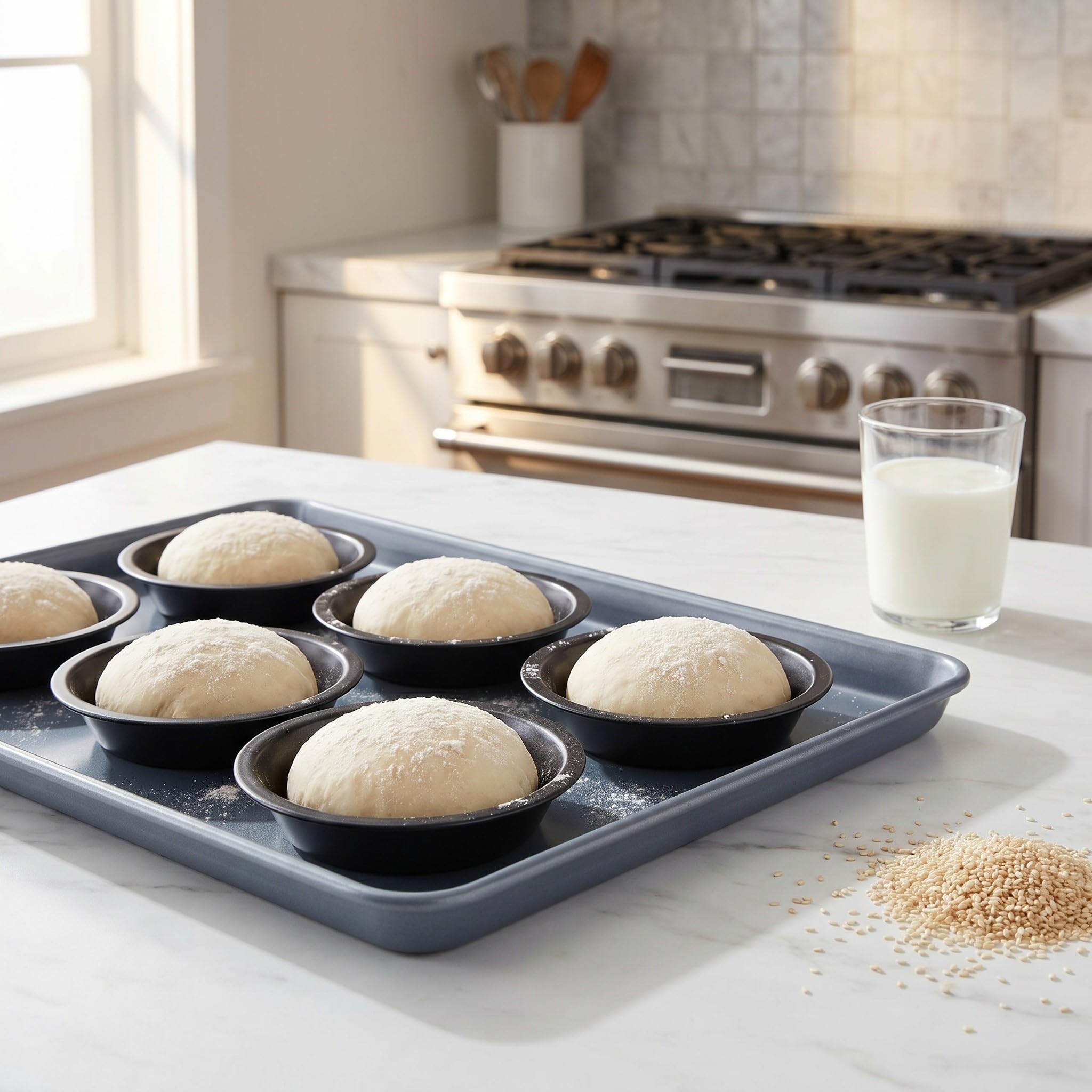 Operitacx 12 moldes pequeños para tartas: moldes redondos de acero al carbono de 5 pulgadas para tartas, ideales para hornear pasteles, postres y otras recetas.
