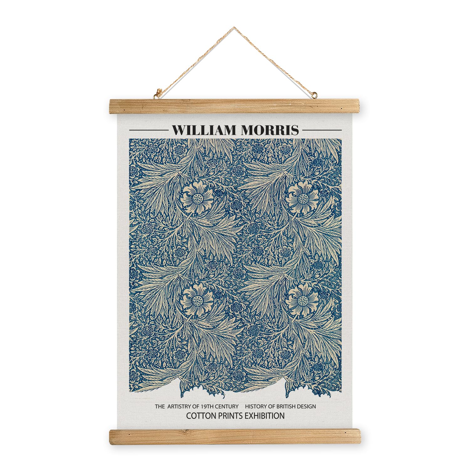 Amazon.com: MIDEFINCH William Morris Vintage Blue Botanical Linen