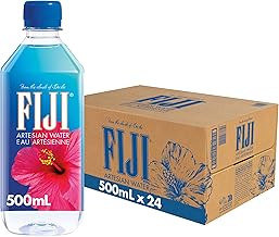 Fiji Water Natural Artesian Water Bottles, 6 x 500 ml (Pack of 4, Total 24 Bottles)