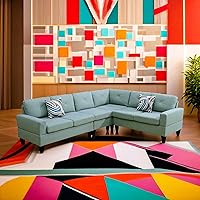 Vista 14 de Juego de sofá modular Max para sala de estar, apartamento, habitación de invitados, sala de juegos y oficina