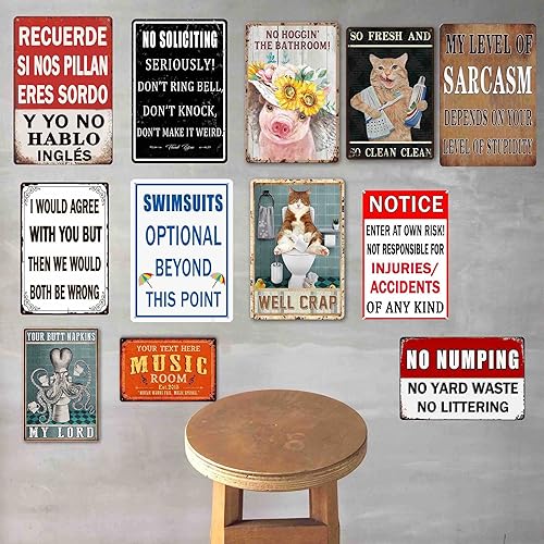 Miniatura 7 de Letrero divertido de "No Soliciting For House Home" para la puerta de entrada No Soliciting Seriously Don'T Ring Bell Don't Knock Don't Make It