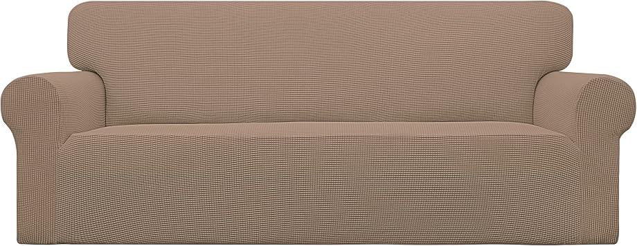 Easy-Going Stretch Couch Covers for Sofa Washable Large Camel