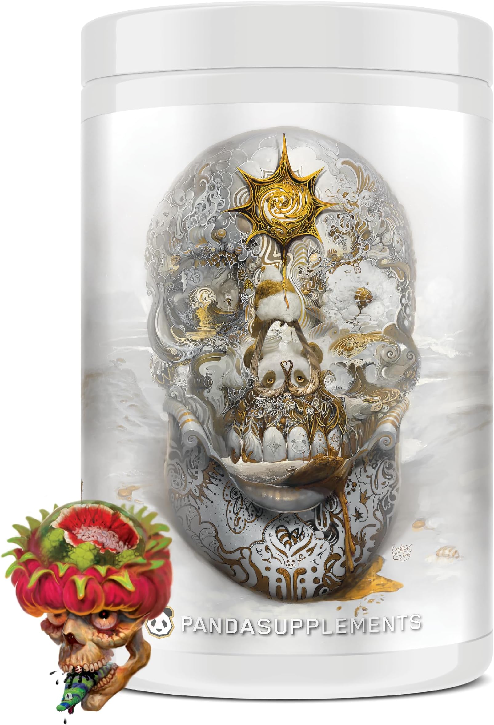 Underground Bio Labs/Panda Supps Skull:Nootropic Pre-Workout,403mg Caffeine, ...