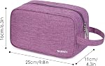 Narwey Travel Toiletry Bag for Women and Men Traveling Dopp Kit Makeup Bag Organizer Cosmetic Bag Make Up Bag Toiletries Bag for Accessories (Dark Purple)