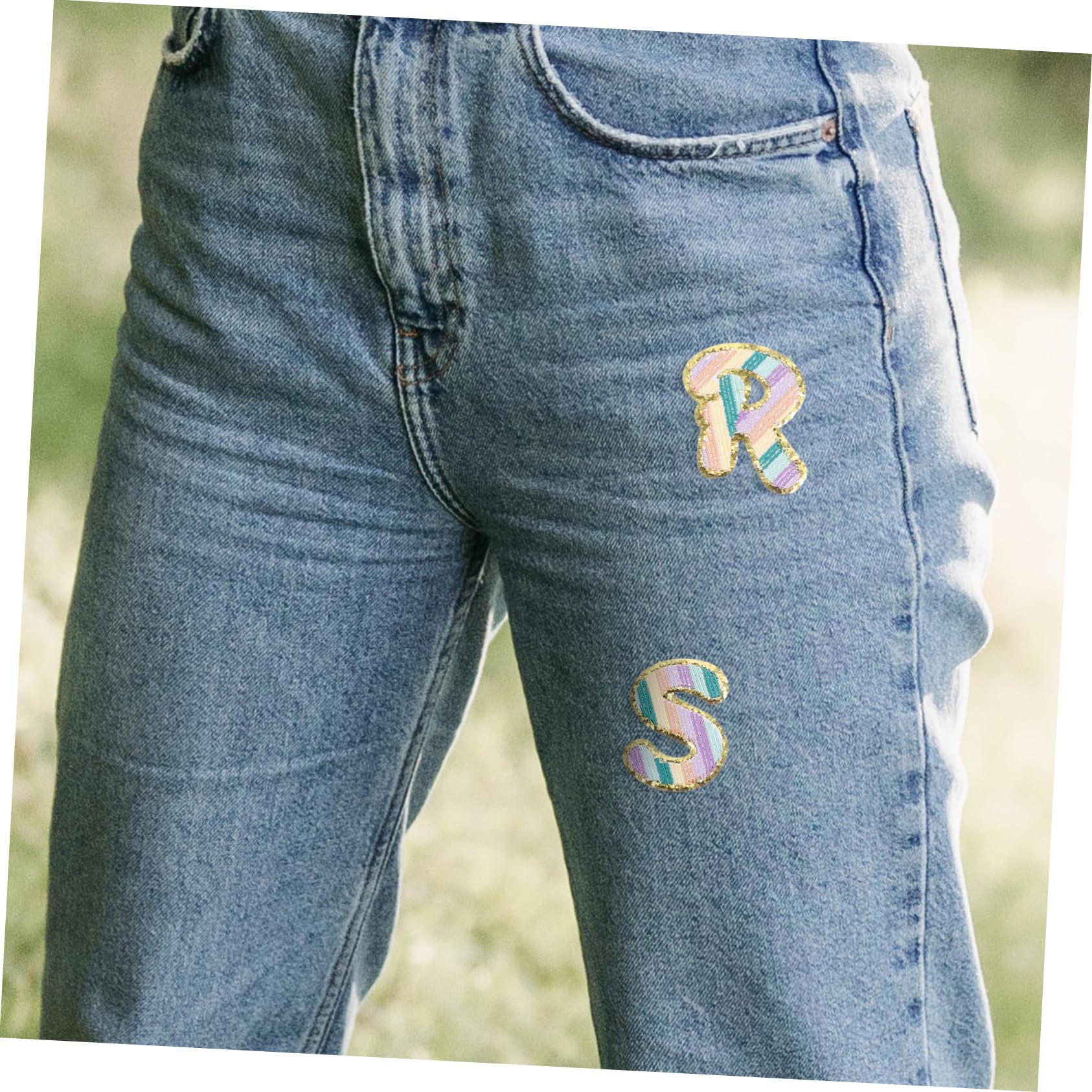 TEHAUX 104piezas Parches Bordados De Letras Adhesivo Térmico Para Decorar Ropa Jeans Bolsas y Accesorios
