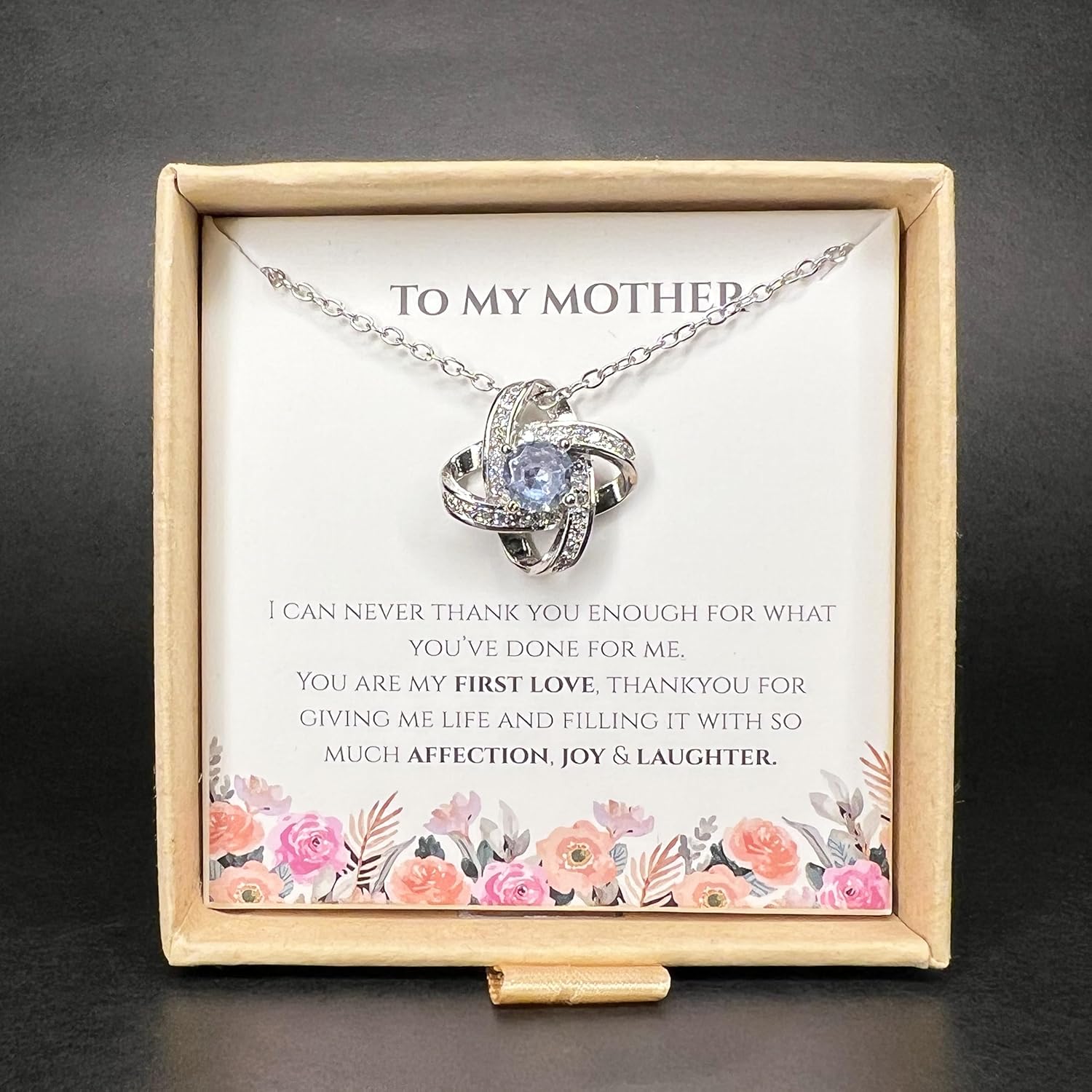 Infinity Love Knot Necklaces for Women,To my mother, Mommy to be, Expecting Mom Gifts, Pregnant mom and Daughters, 925 Sterling Silver Necklace for Anniversary - Image 2