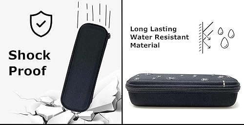 Miniatura 6 de Arber Estuche para lápices de gran capacidad  Caja organizadora simple con cremallera  Bolsa de arte delgada de lados duros para marcadores de