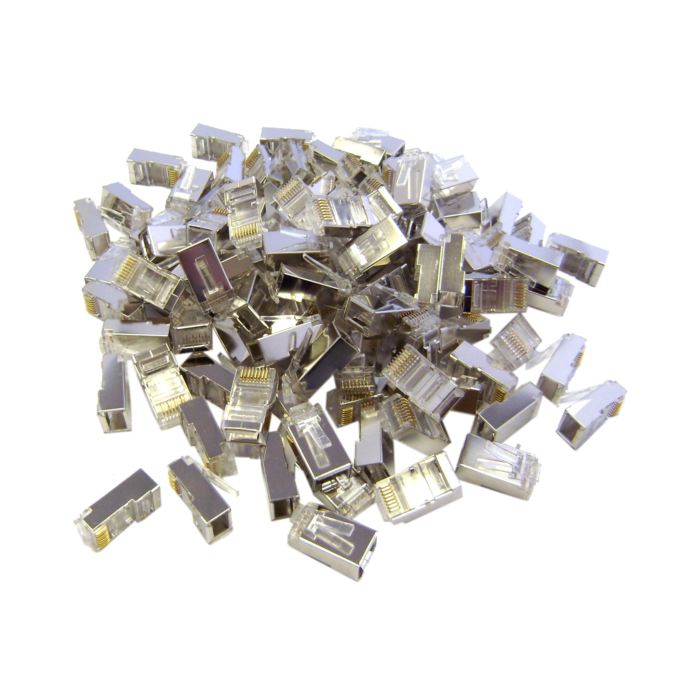 Technotech RJ45 Plug Connector CAT5 Network LAN Crimp (100 pcs, Shielded) (B01C8TF8C0) Amazon Price History, Amazon Price Tracker