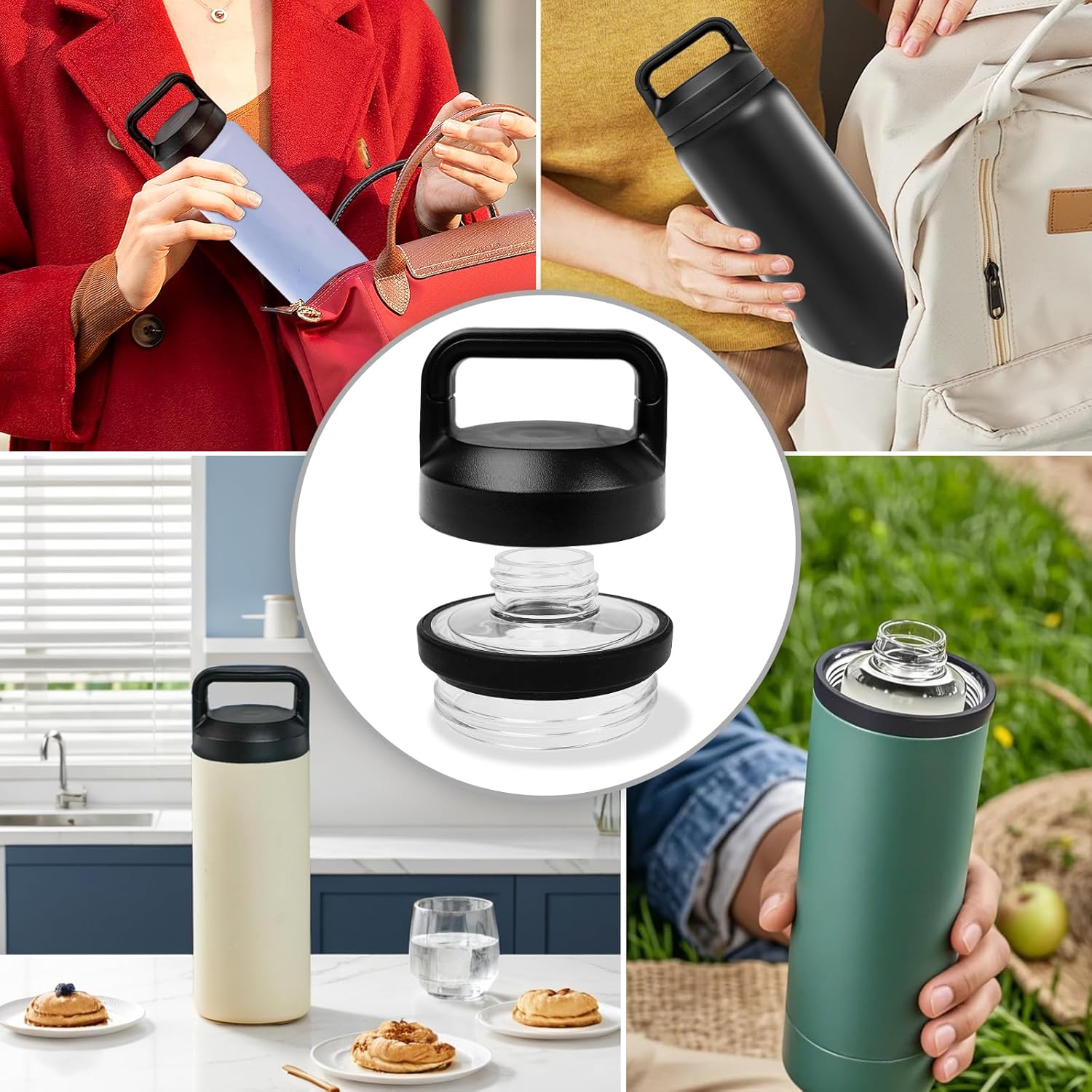 Chug Cap Compatible with Yeti Rambler 18/26/36/64 oz, Chug Cap Replacement - Image 6