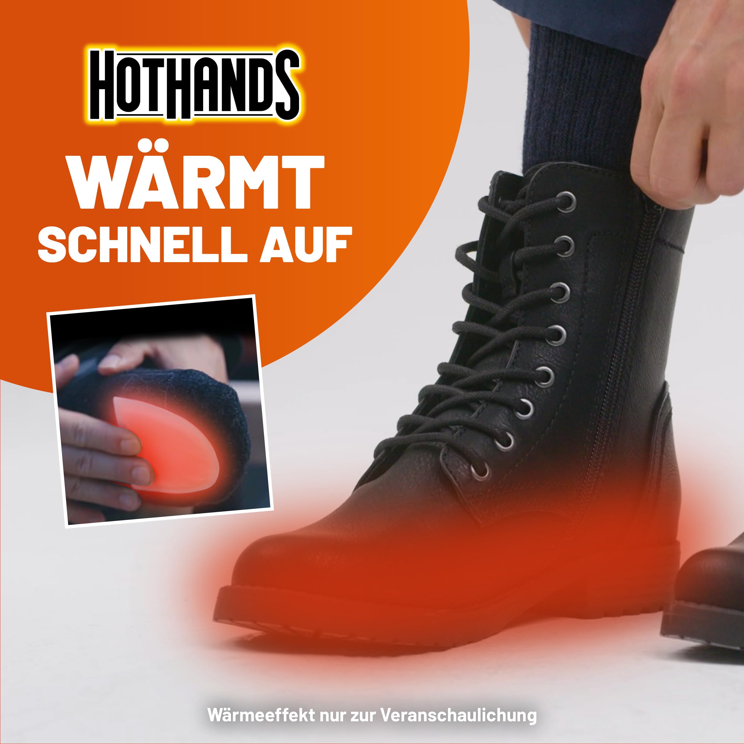 HOTHANDS Fußwärmer 40paar - luftaktiviert - es wärmt automatisch - sofort zu gebrauchen