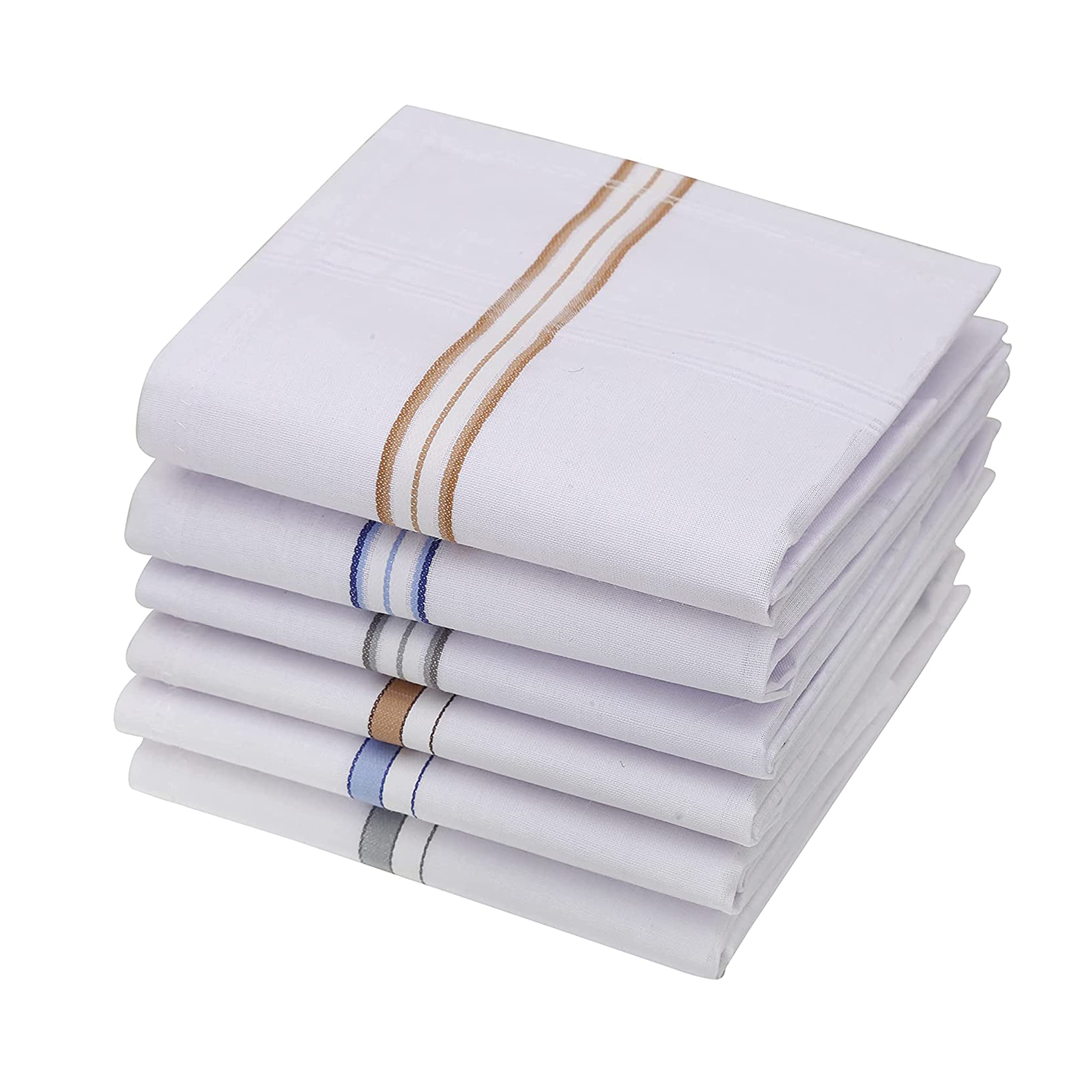 khillayox Men's Pure Cotton White Color Large Size Handkerchiefs/Rumal | Highly Absorbent & Super Softness | Lightweight Boys Handkerchiefs-picture-55