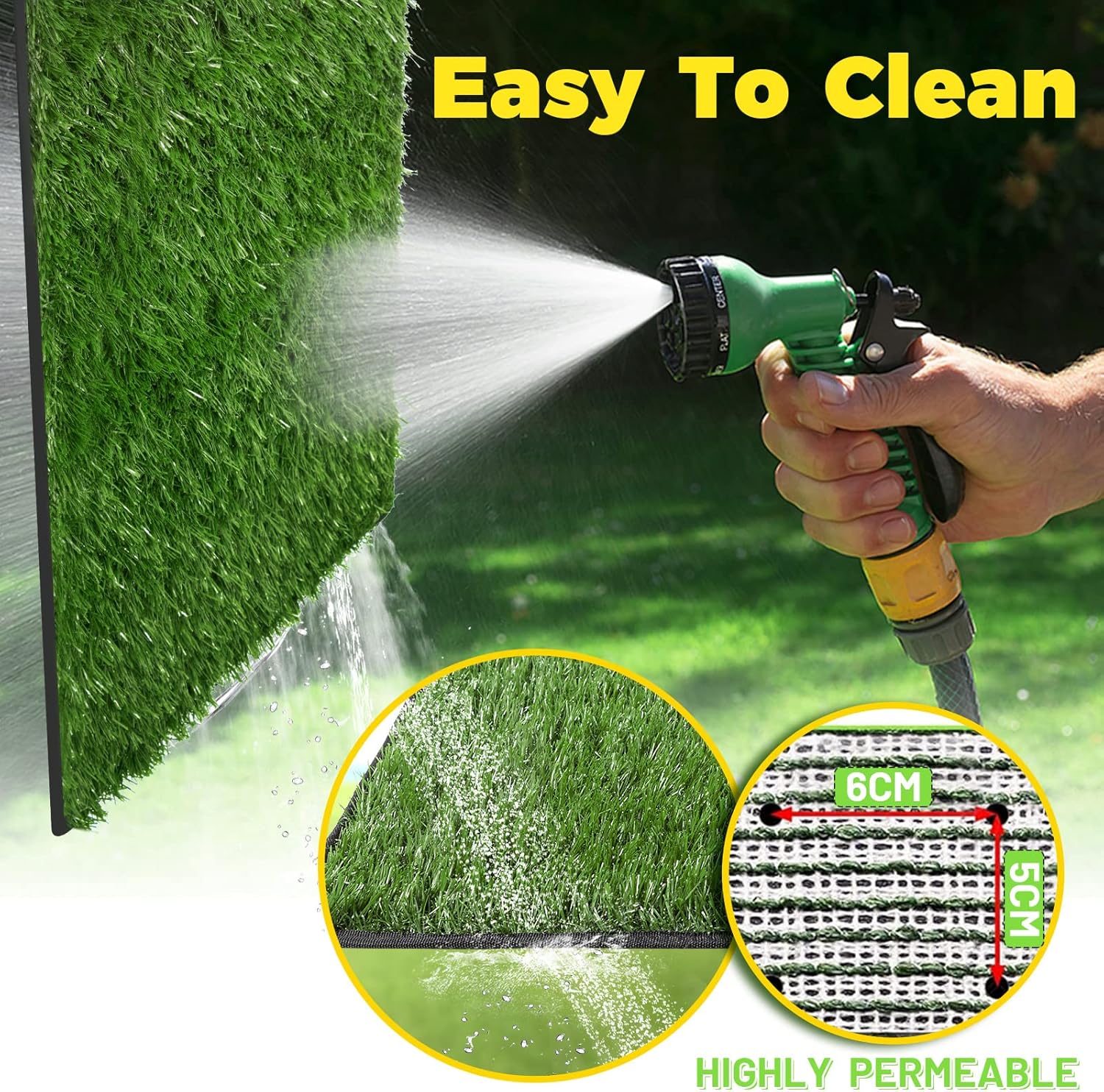 Dog Grass Pad with Tray, Grass Dog Pee Pad with Tray, Puppy Dog Litter Box, Grass for Dogs to Pee and Poop on, 3-Pack Reusable Artificial Grass Dog Turf Grass Indoor/Apartment/Patio (16"*20") : Pet Supplies
