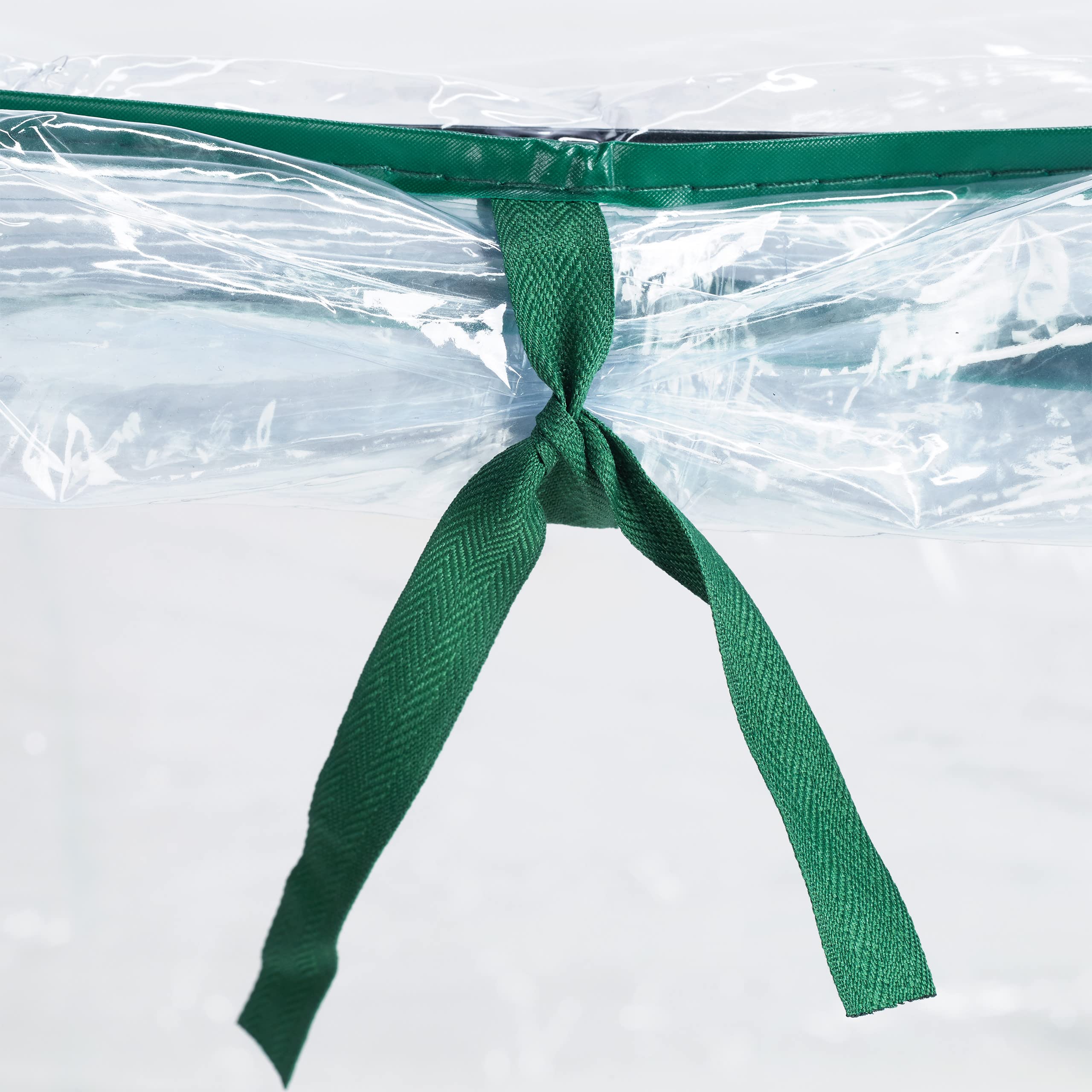 Relaxdays Serra a Tunnel in Telo, Sistema ad Incastro, Porta Avvolgibile, HLP: 50 x 130 x 60 cm, Acciaio e PVC, Verde
