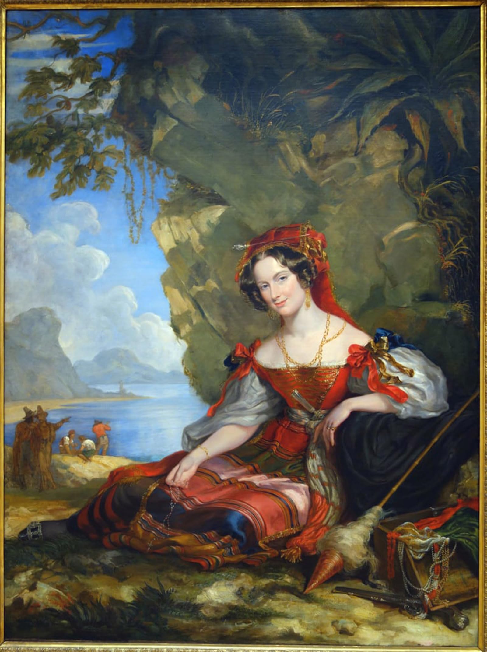 ARTXLXXBN Famous Print Painting Colorful Art Print Portrait of Lady Catherine Caroline Montagu by George Hayter Canvas Art Decorations for Home Decor 60x90cm